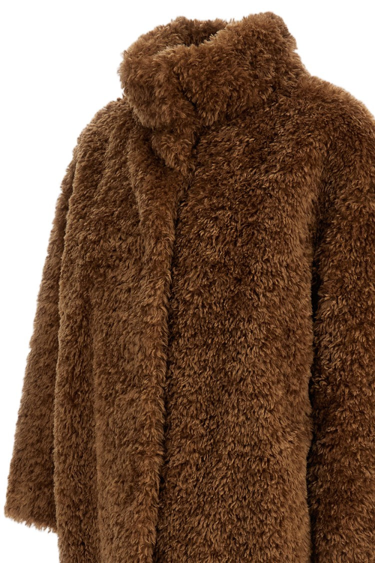 Herno Beige Soft Faux Fur Coat