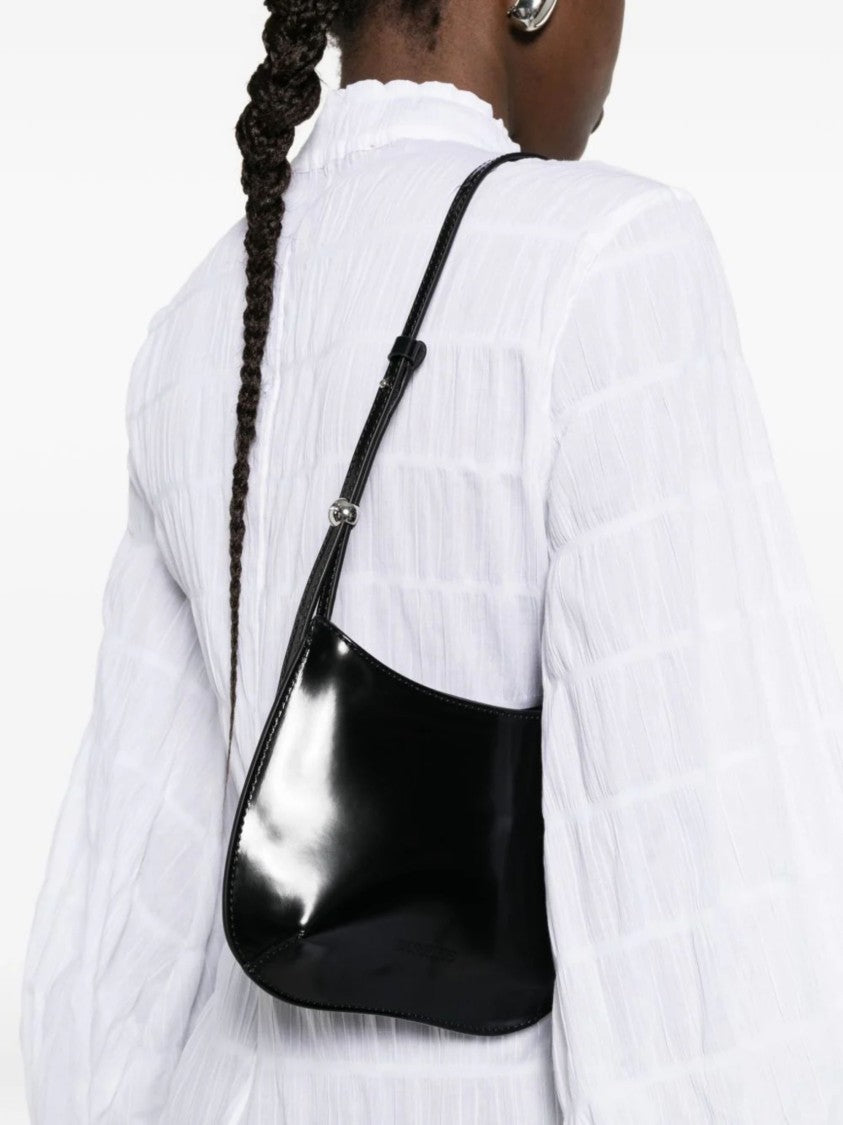 Jacquemus Black Adjustable Strap Leather Shoulder Bag