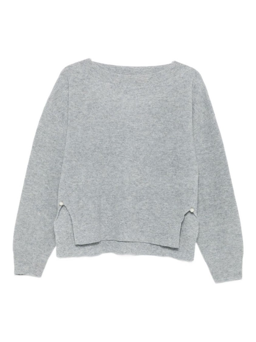 Liu Jo Relaxed Fit Grey Sweater