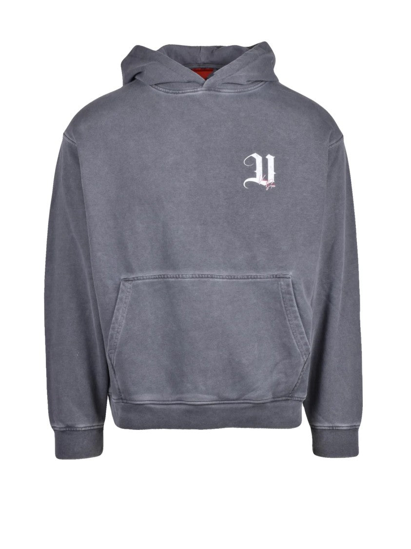 Vision Of Super Grey Relaxed Fit Graphic Detail Cotton Sweatshirt