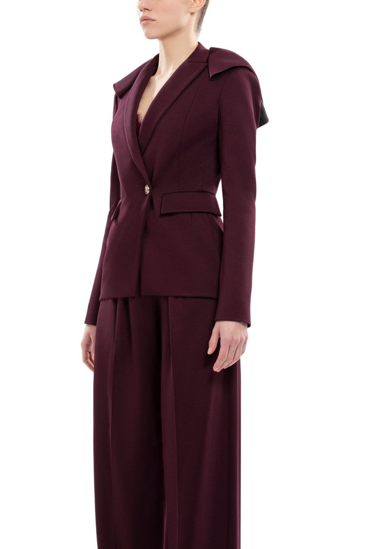 Saiid Kobeisy Ruffled Tailored Jacket