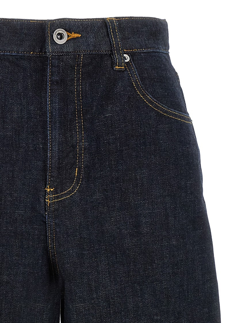 Self-Portrait Indigo Barrel Leg' Jeans