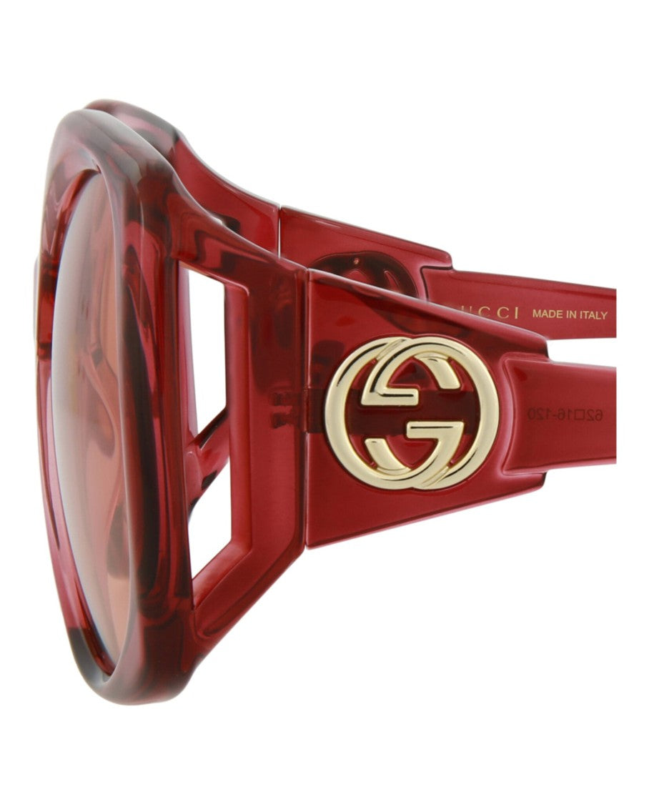 Gucci Square-Frame Injection Sunglasses