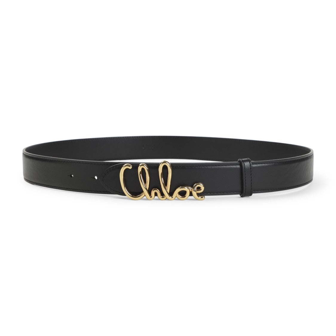 Chloé Calf Leather Belt With Polished Gold-Tone Buckle