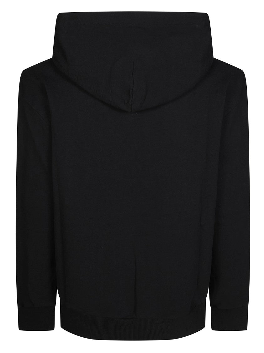Mm6 By Maison Margiela Black Hooded Kangaroo Pocket Sweatshirt