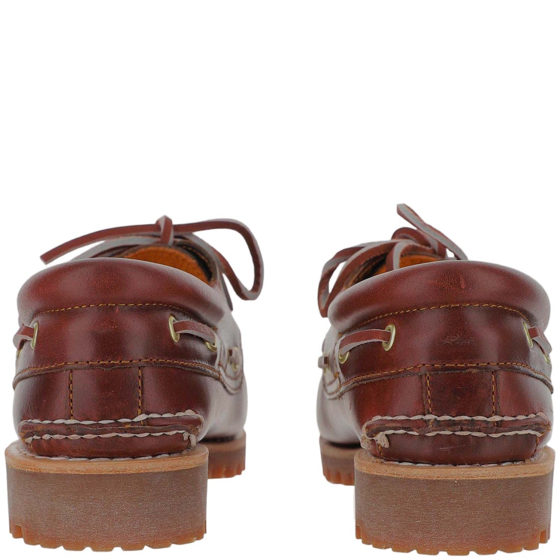 Timberland Bordeaux Laced Rubber Sole Leather Loafers