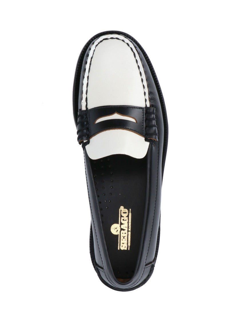 Sebago Black Dan Smooth Leather Loafers