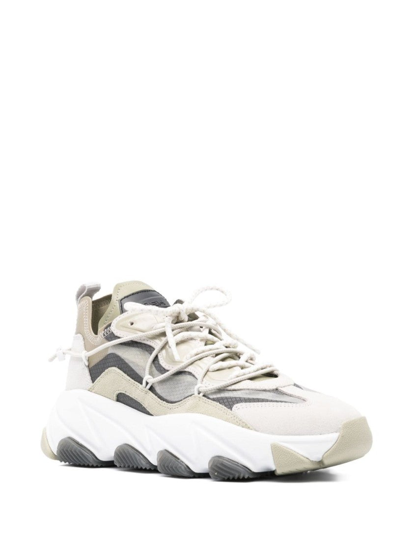 Ash Pristine White Sneakers With Textured Upper