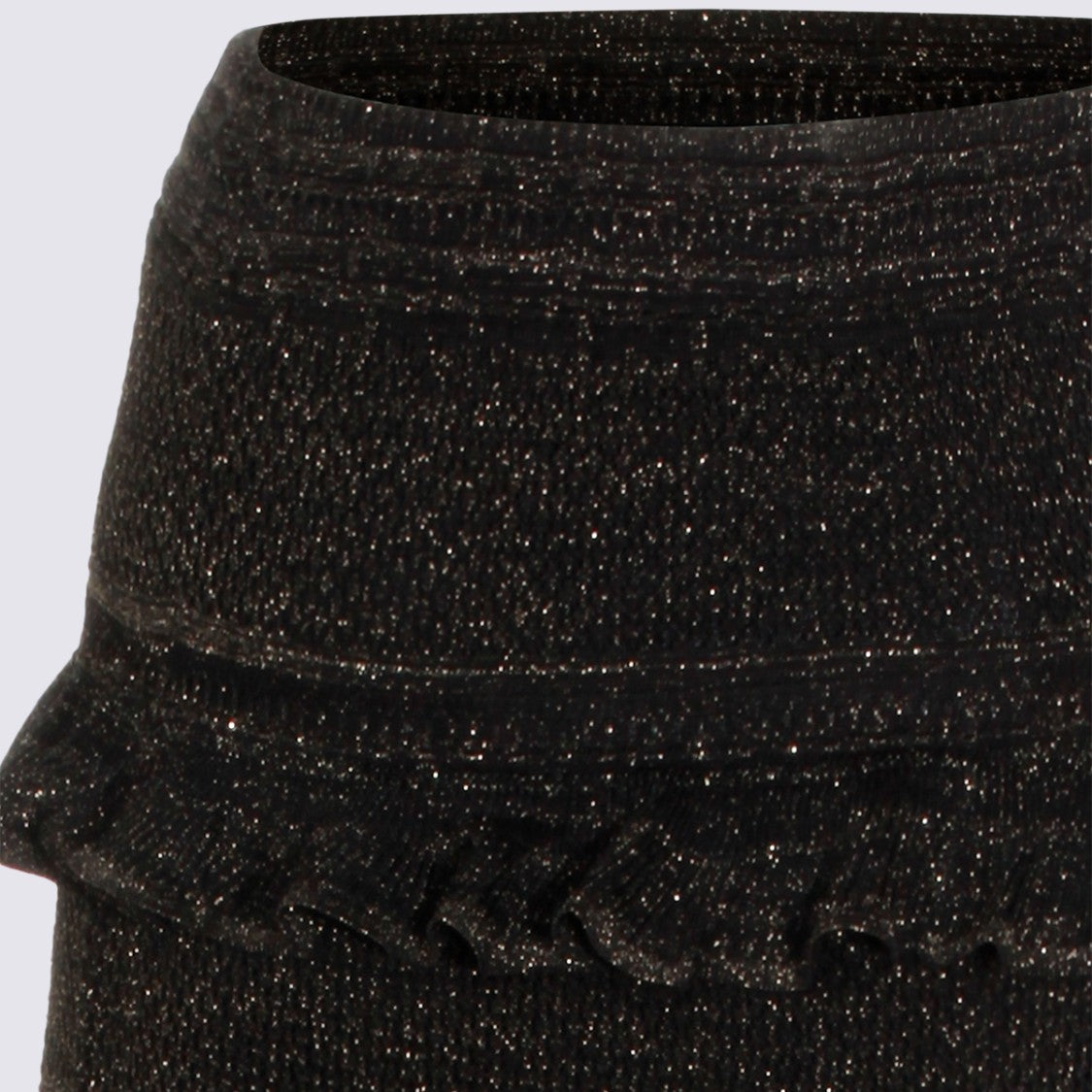 Zimmermann Metallic Black Cotton Skirt