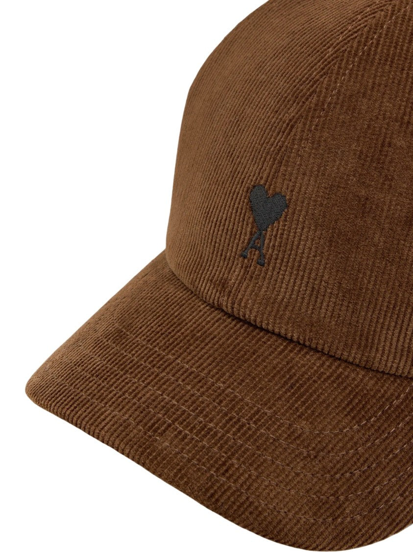 Ami Paris Ami De Coeur Corduroy Cap