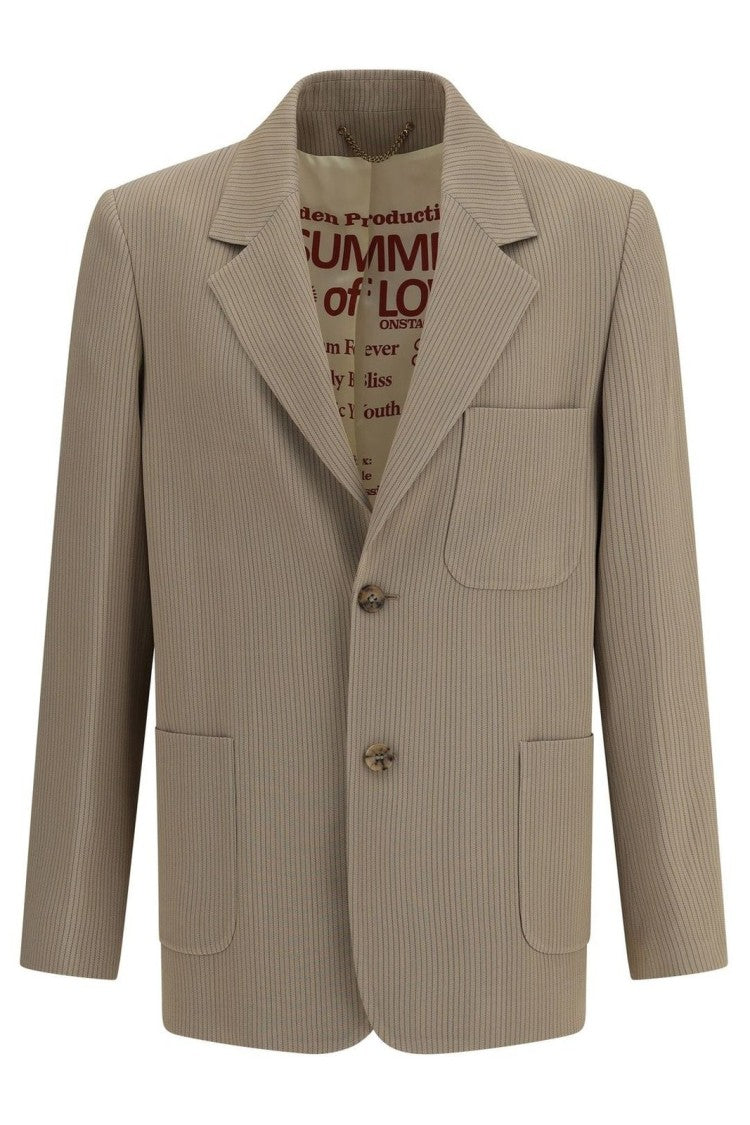 Golden Goose Structured Beige Jacket With Classic Design