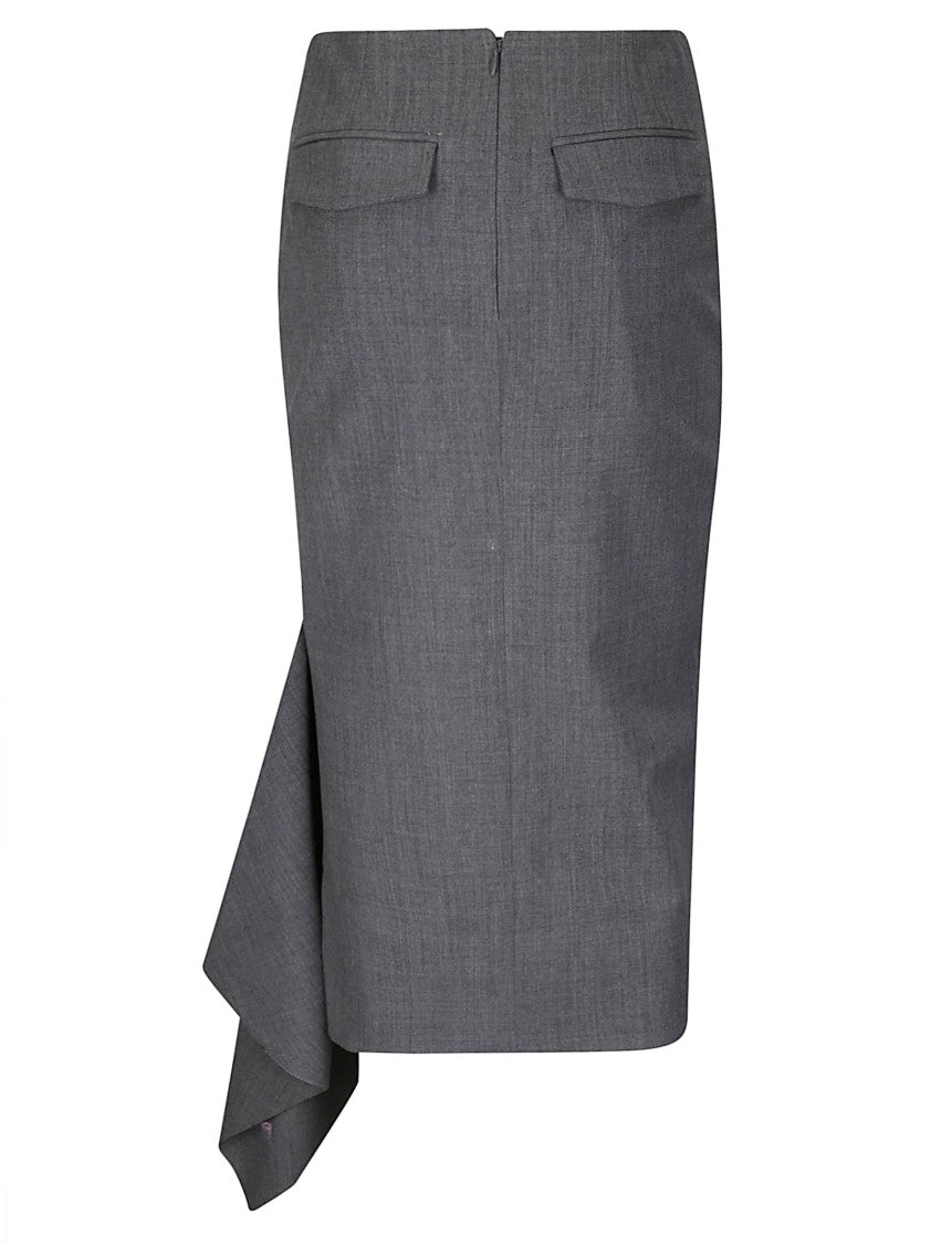 The Latest Longuette Skirt With Asymmetrical Draping
