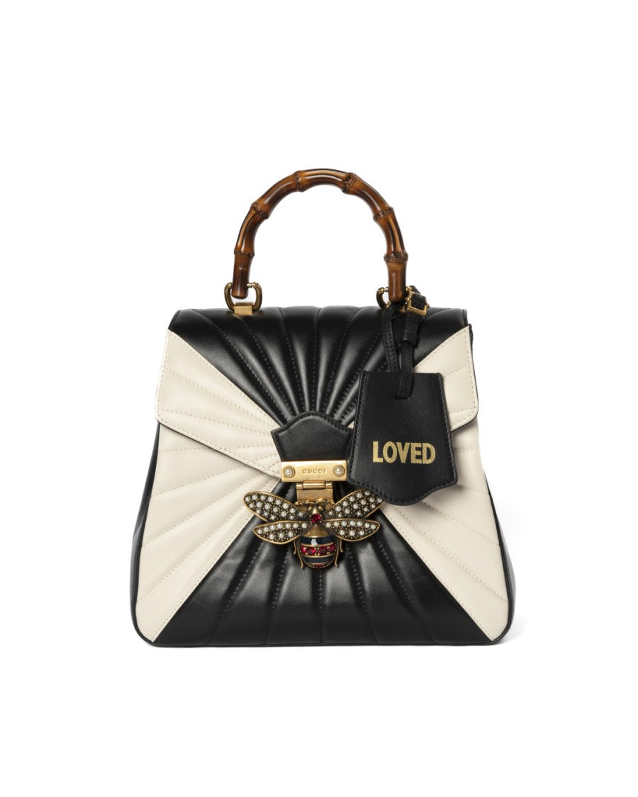 Gucci Queen Margaret Bamboo Backpack, Two-Tone, Black