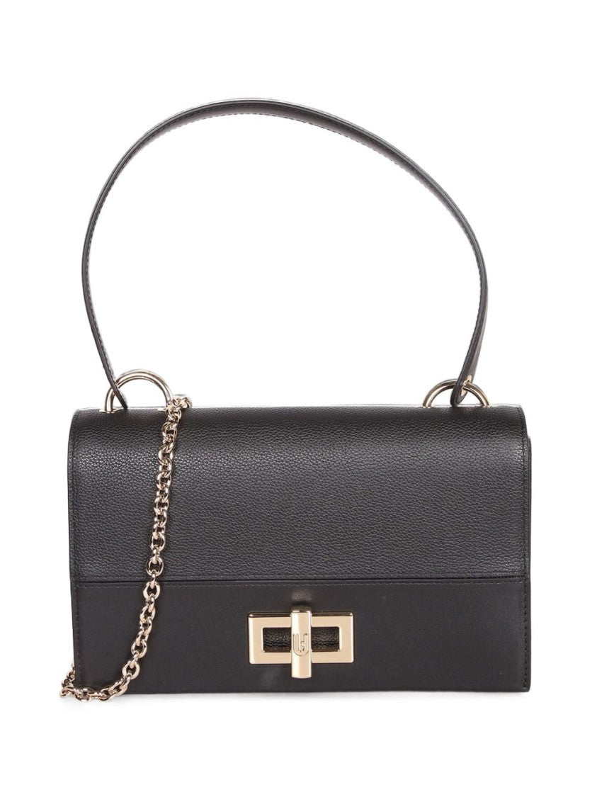 Furla Structured Chain Strap Gold-Clasp Handbag