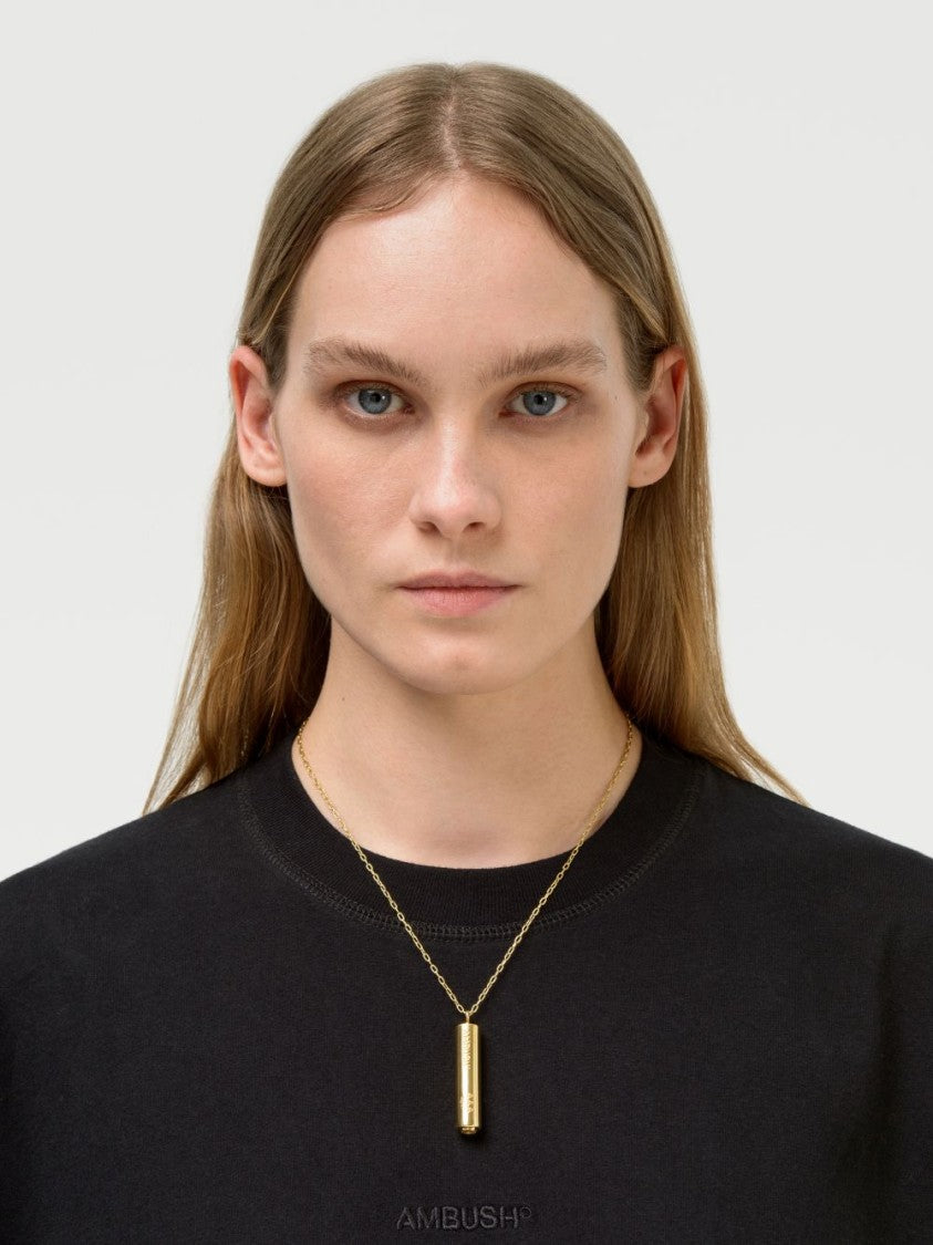 Ambush Gold-Tone Sterling Silver Battery Pendant Necklace