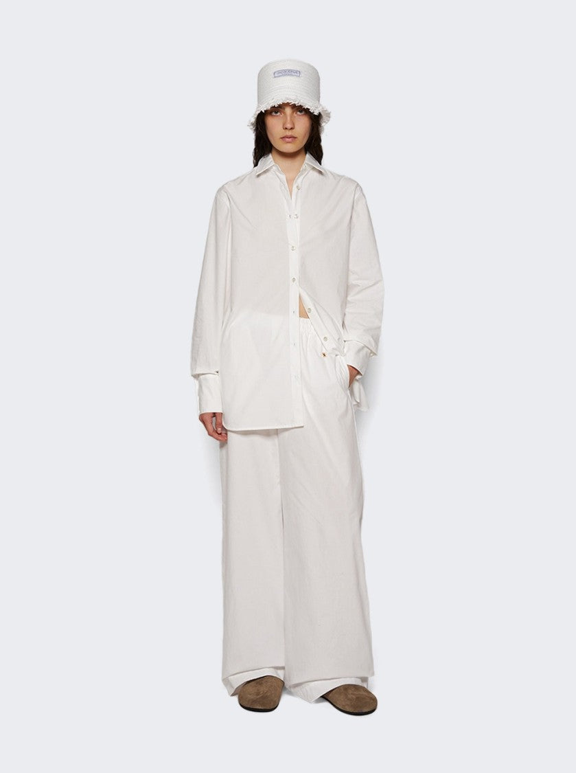 Eterne Long-Sleeved Button Down White