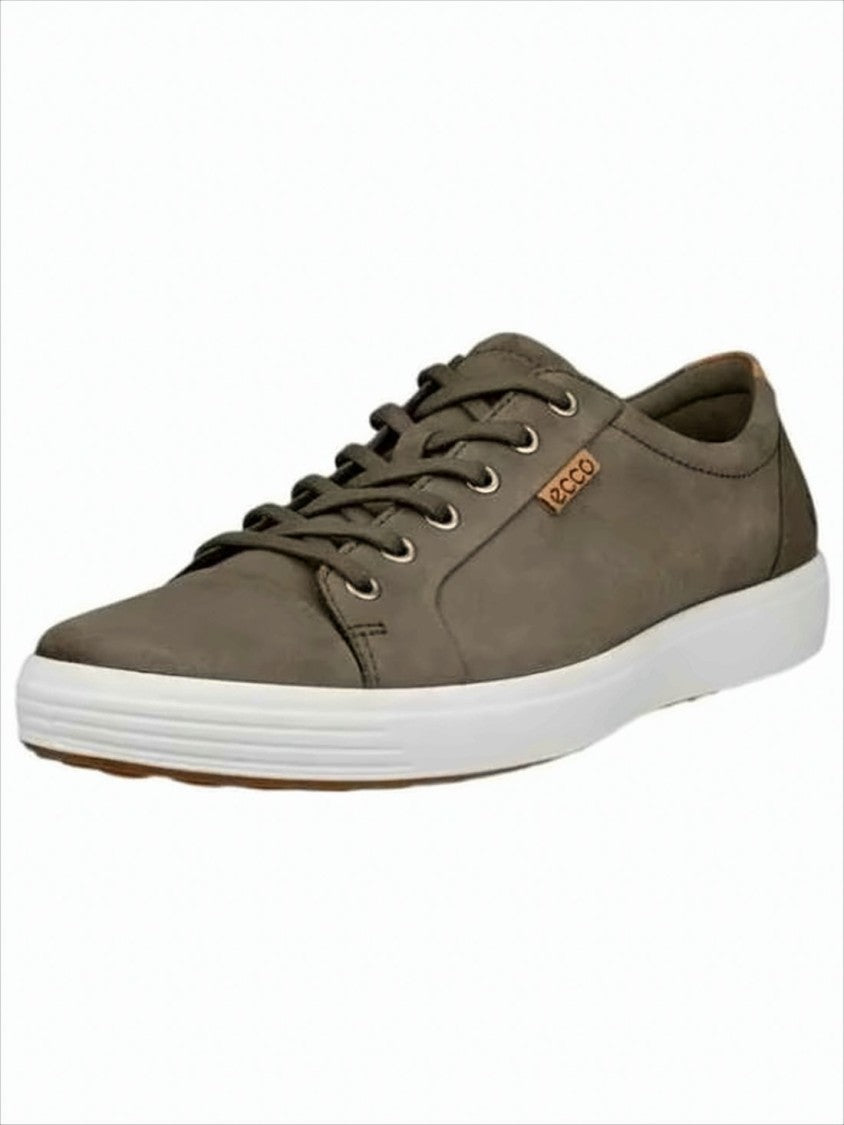 Ecco Minimalist Cow Leather Sneakers With Rubber Sole