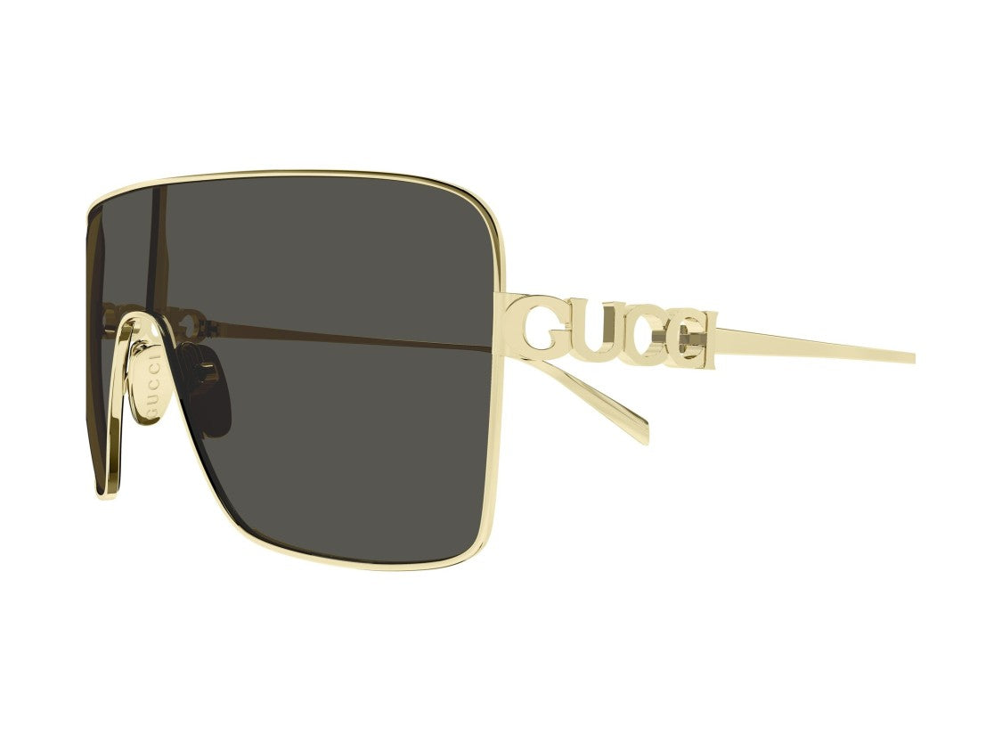 Gucci Gold Gg1936s Metal Oversized Square Sunglasses