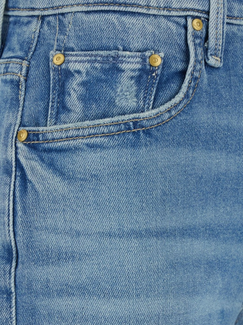 Mother The Spinner Zip Sneak Jeans