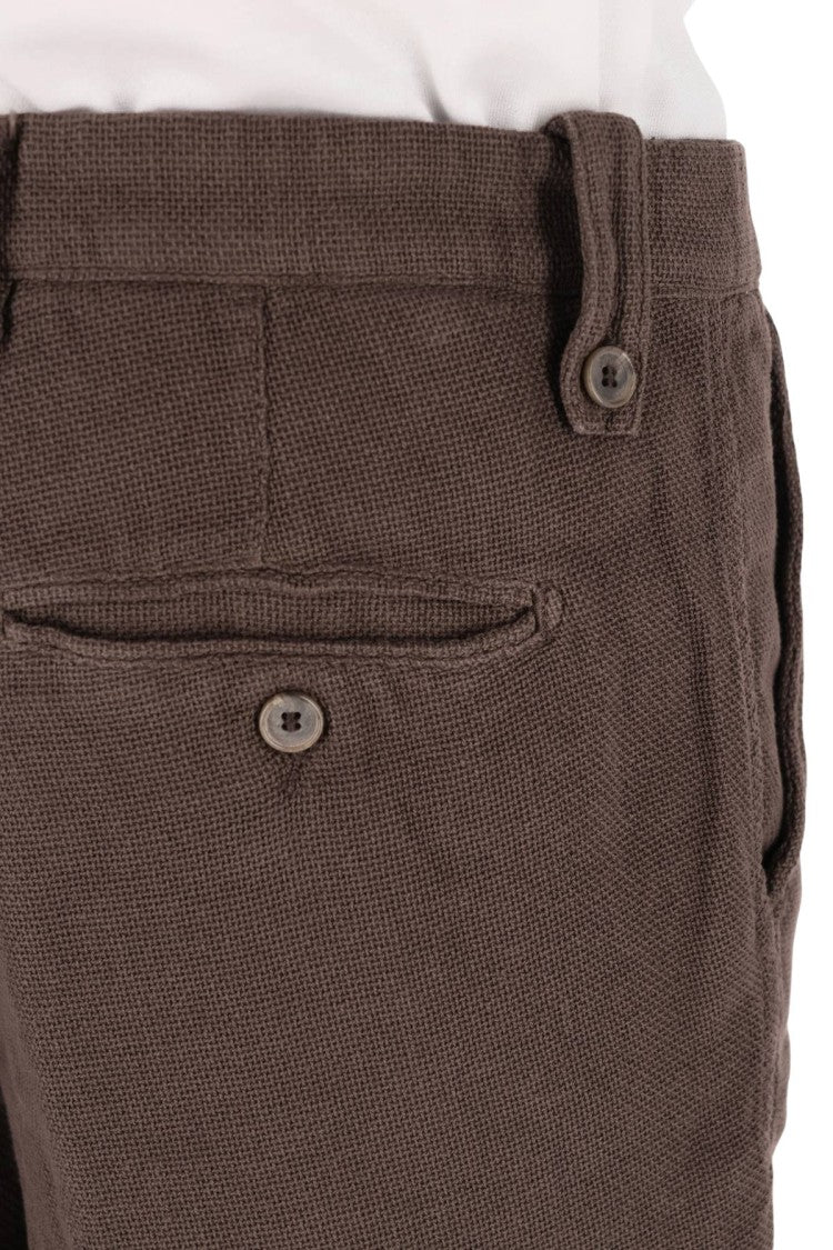 Myths Woven Cotton-Linen Denim Shorts