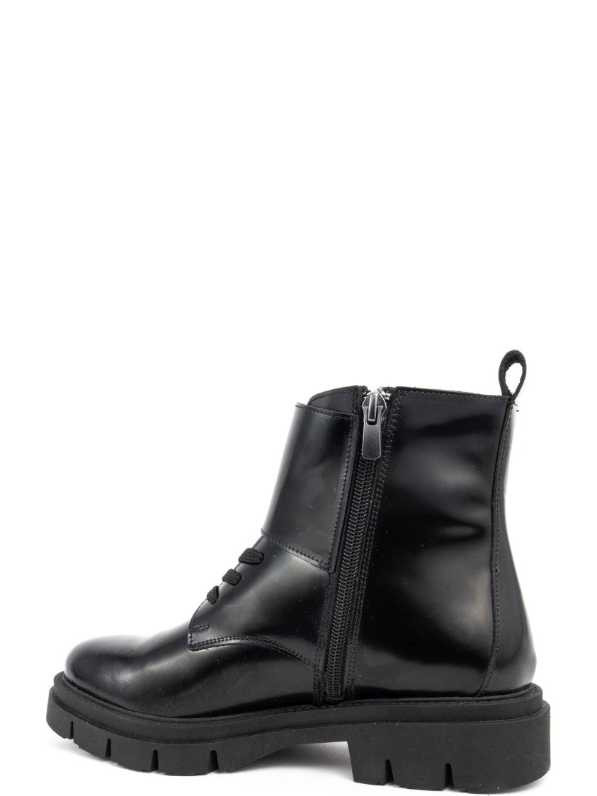 Sergio Moretti Black Cow Leather Ankle Boots