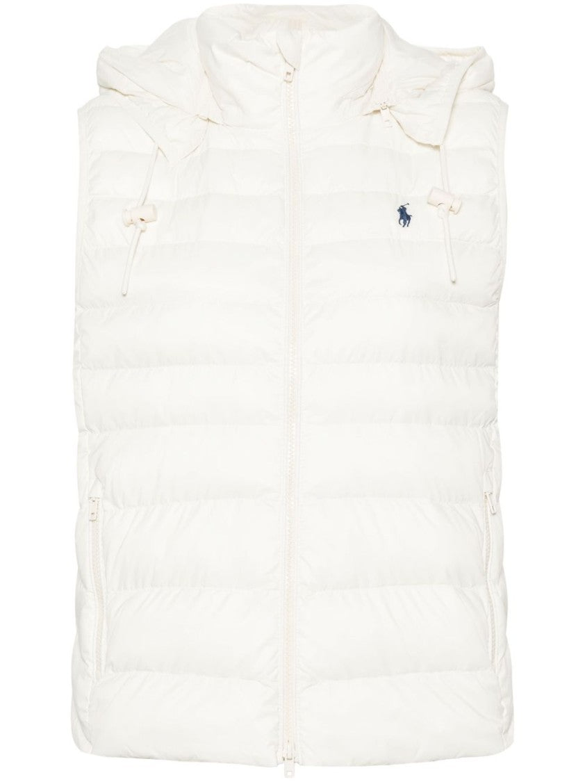 Polo Ralph Lauren Quilted Lightweight Jacket With Detachable Hood And Signature Motif