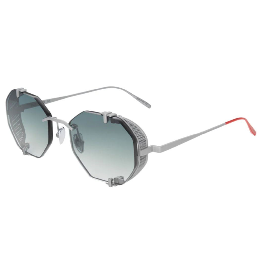 Vysen Sever Sv-3 Gradient Tint Octagonal Sunglasses With Titanium Frame