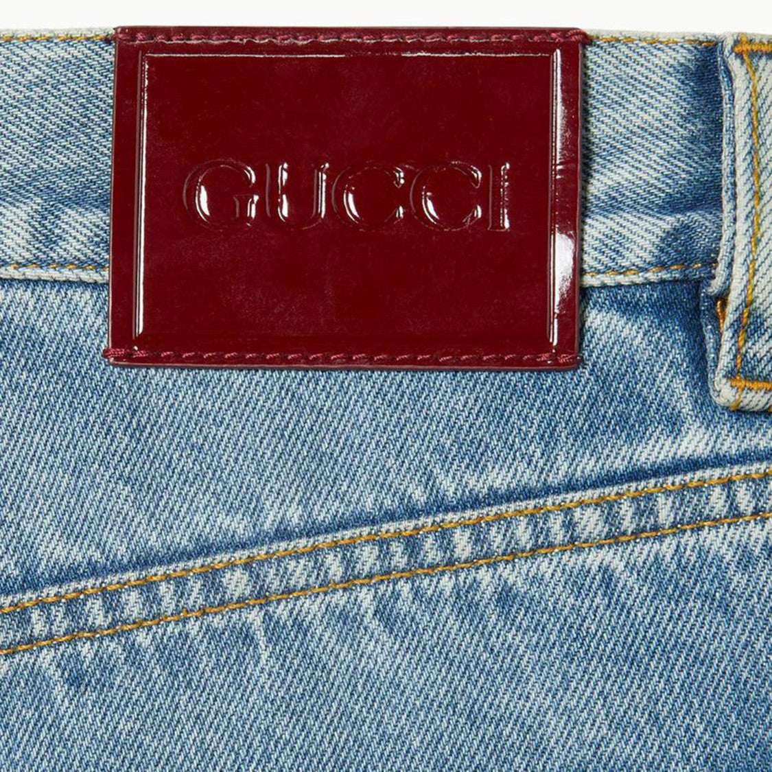 Gucci Ballerina Denim Pants With Classic Straight-Leg Silhouette