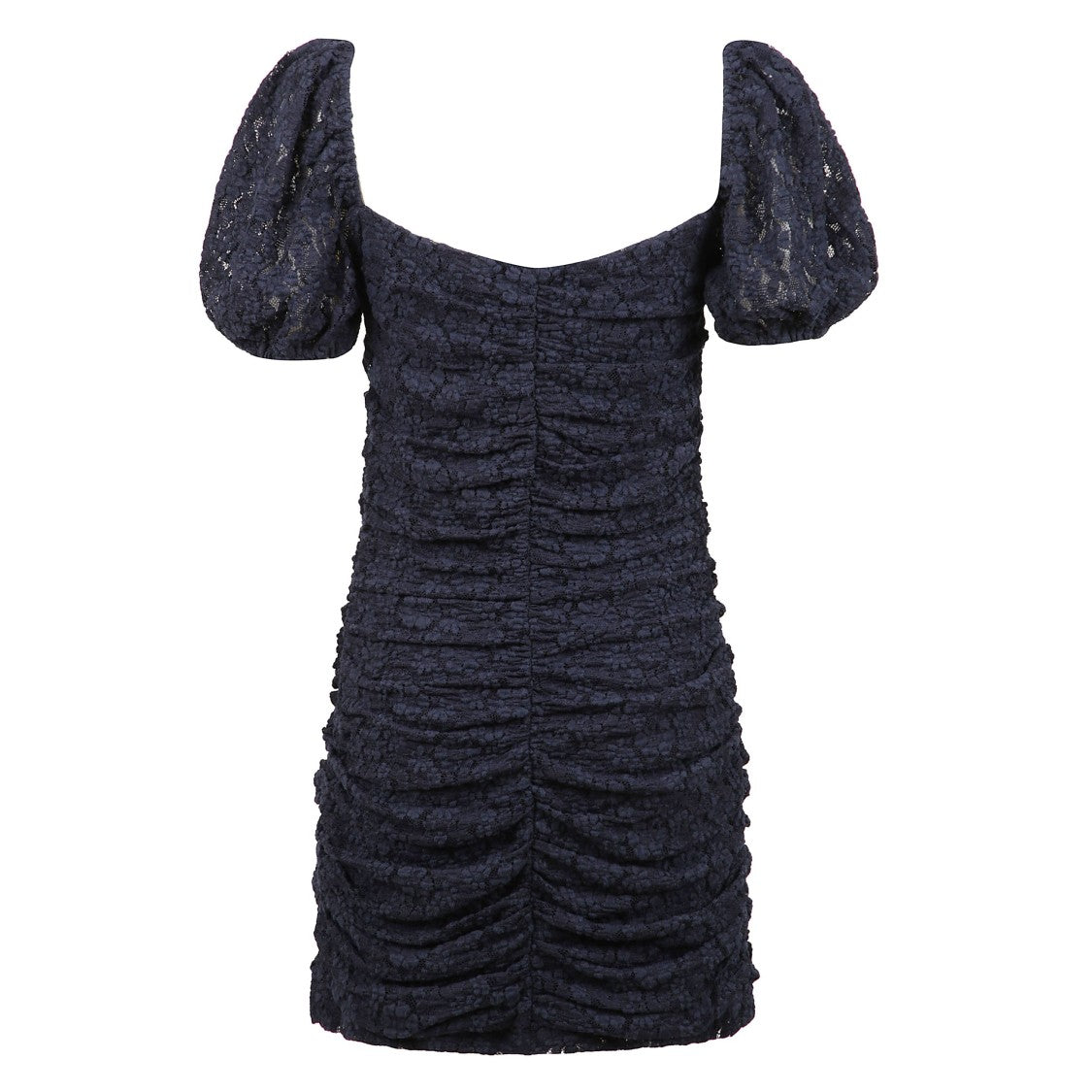 Rotate Floral Lace Short Dress With Puff Sleeves