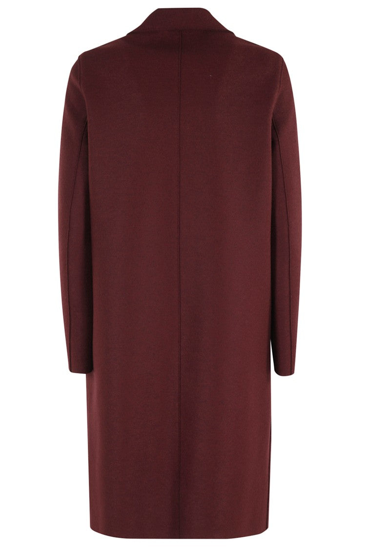 Harris Wharf London Tailored Burgundy Overcoat