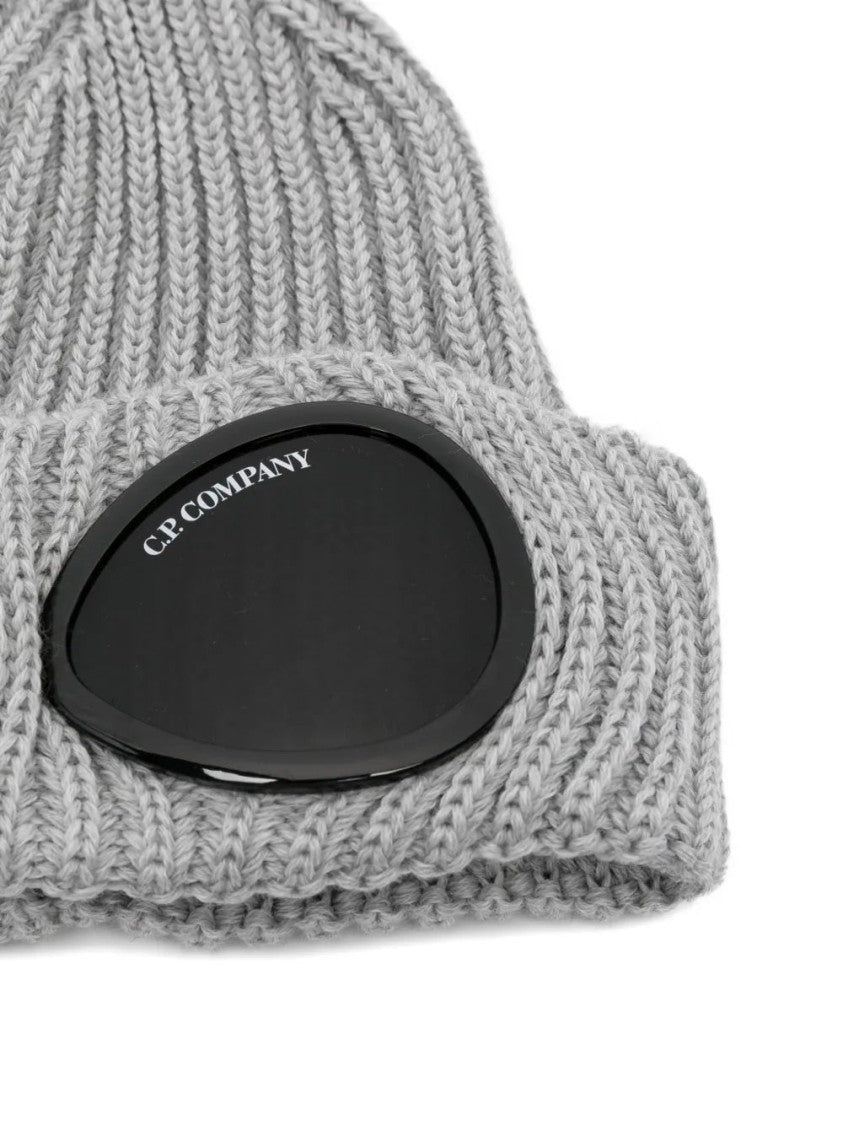 C.P. Company Goggle-Detail Wool Beanie Hat