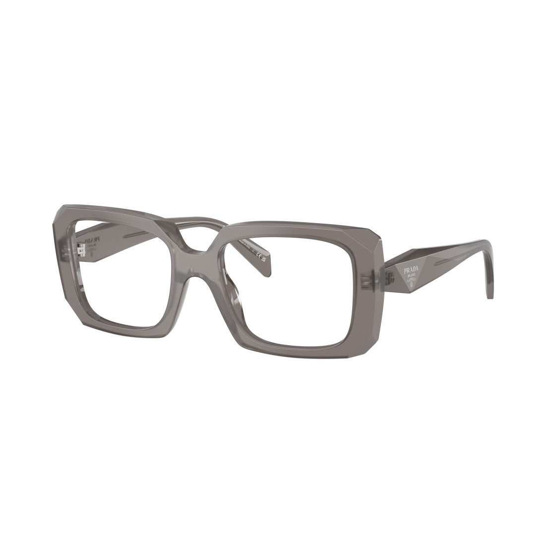 Prada 0Pr C09v Translucent Acetate Oversized Square Sunglasses