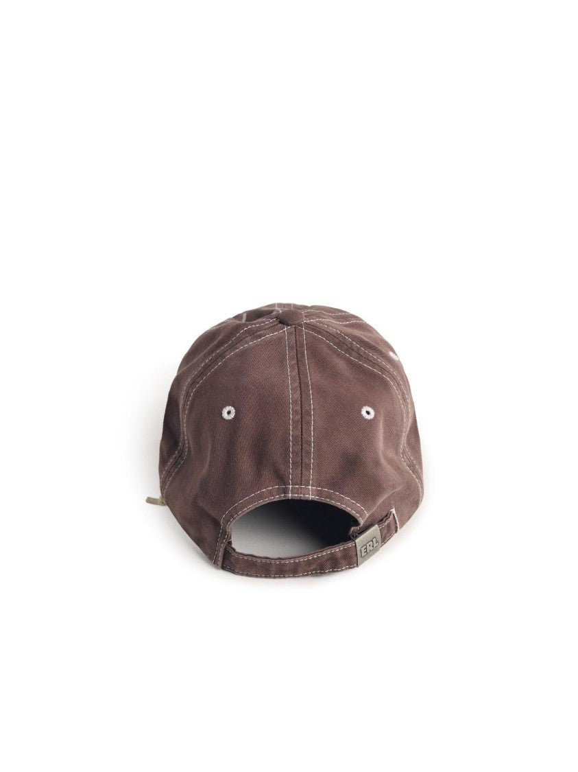 Erl 'California' Brown Cotton Cap