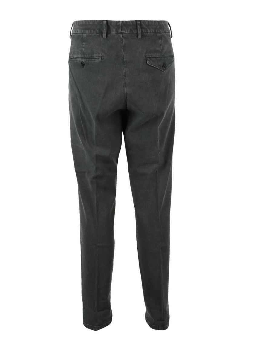 Dondup Grey Joe Slim-Fit Lyocell-Cotton Blend Trousers