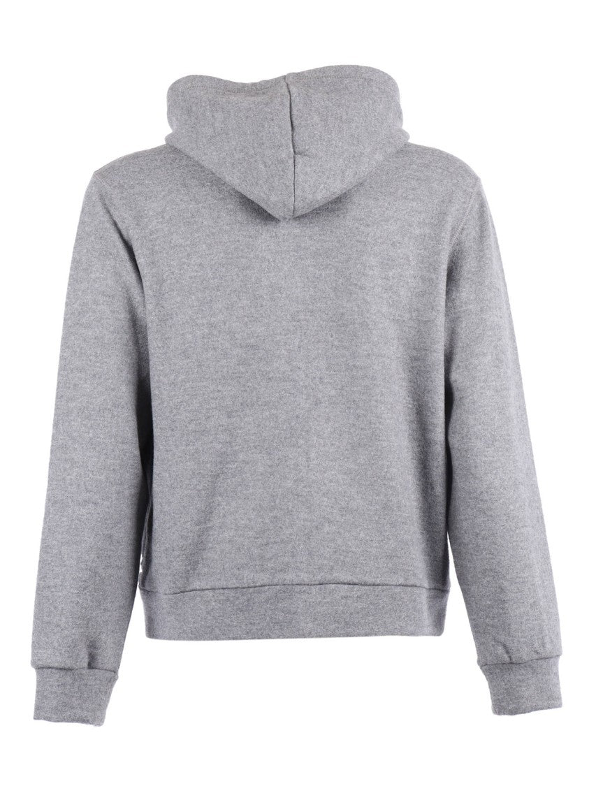 Circolo 1901 Heathered Wool Full Zip Hoodie