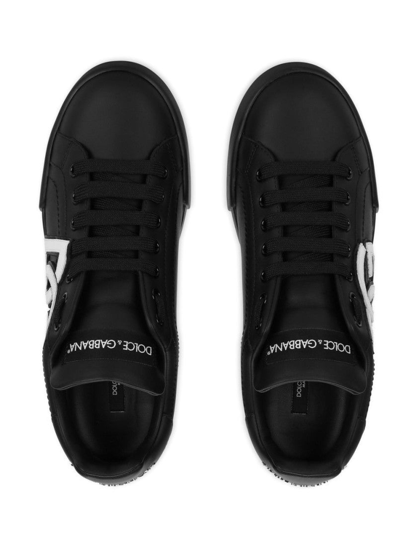 Dolce & Gabbana Low-Top Portofino Sneakers With Calfskin Leather