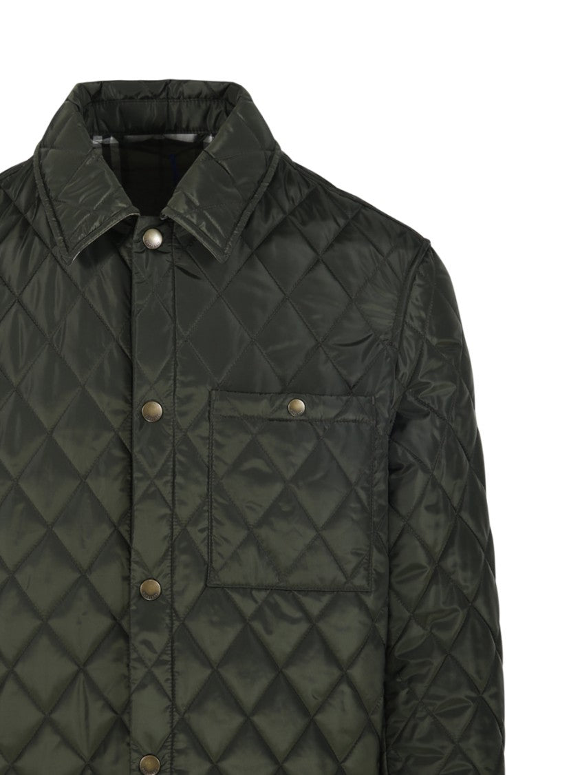 Burberry Quilted Jacket With Classic Diamond Pattern