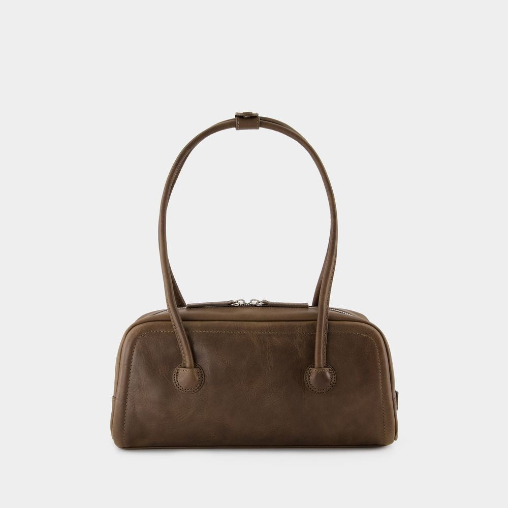 Margesherwood Soft Baguette Shoulder Bag - Leather - Brown