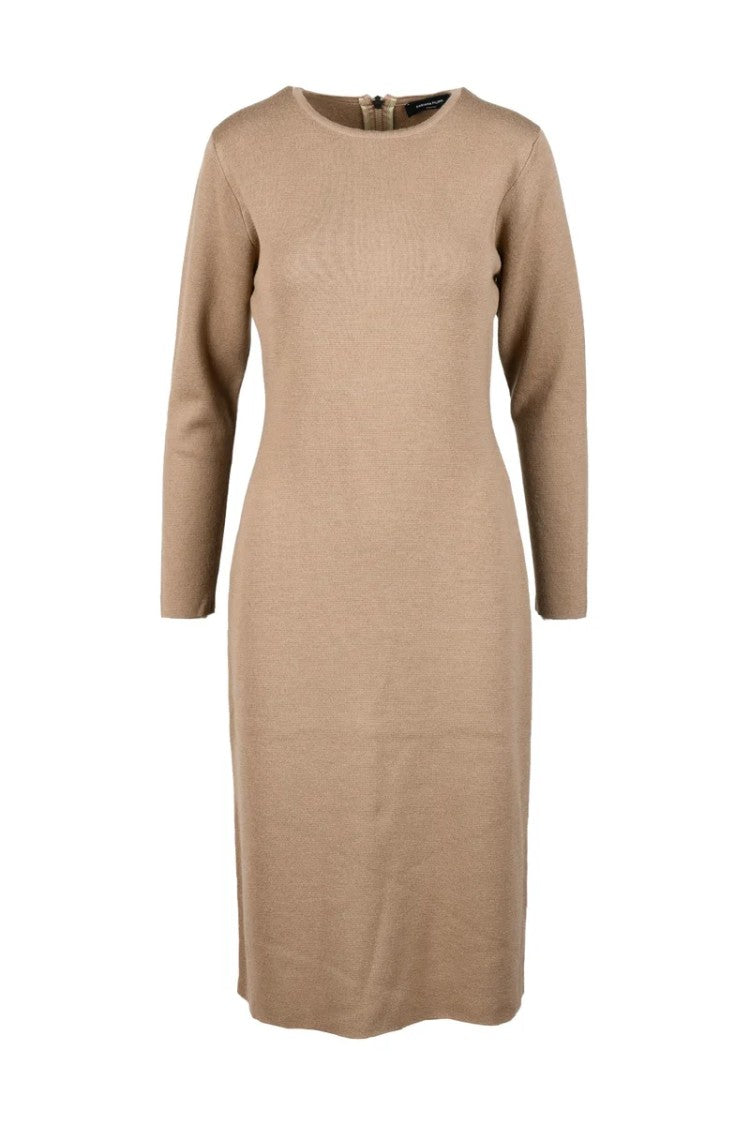 Fabiana Filippi Wool Knit Dress - Beige