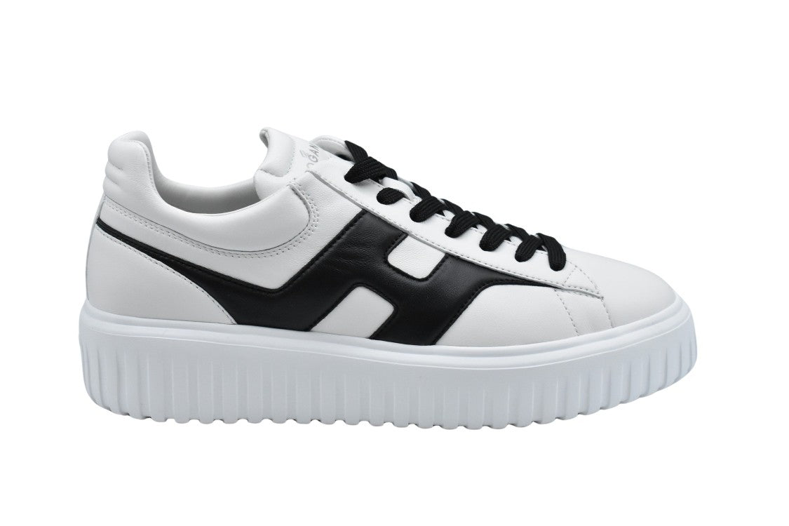 Hogan Black Sneakerswith Textured Sole