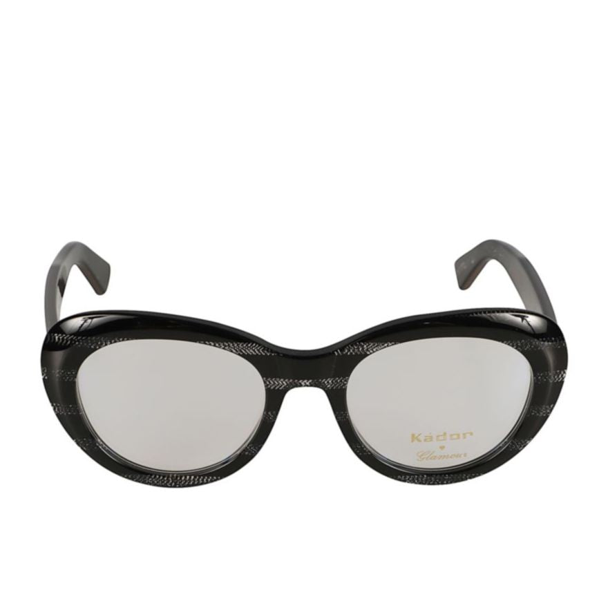 Kador Capri New-V Rounded Frame Sunglasses With Glossy Black Finish