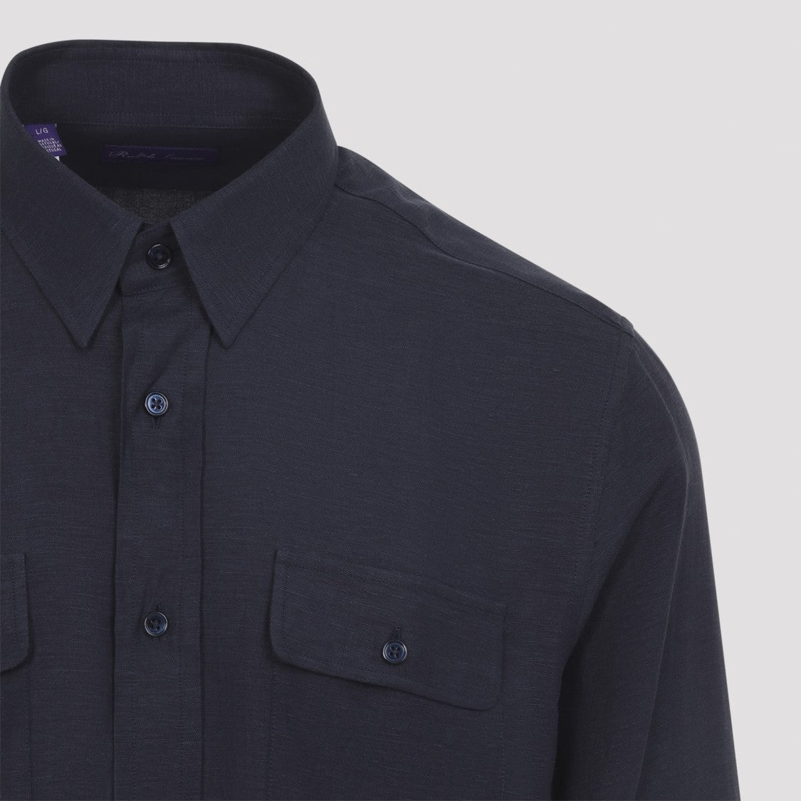 Ralph Lauren X Purple Label Silk-Linen Blend Shirt