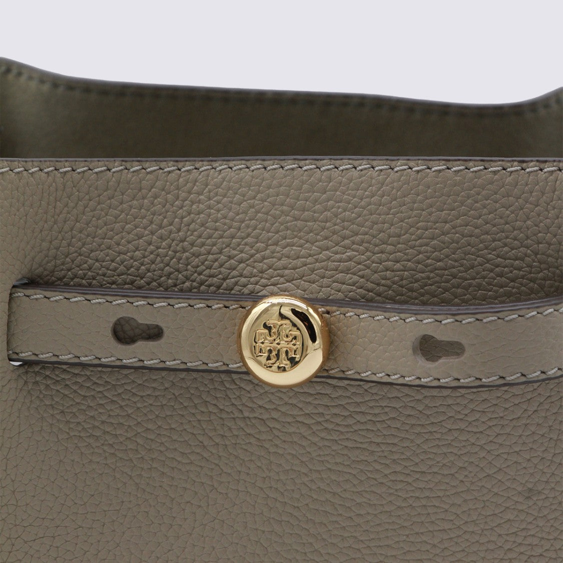 Tory Burch Structured Handbag With Adjustable Strap And Gold-Tone Emblem