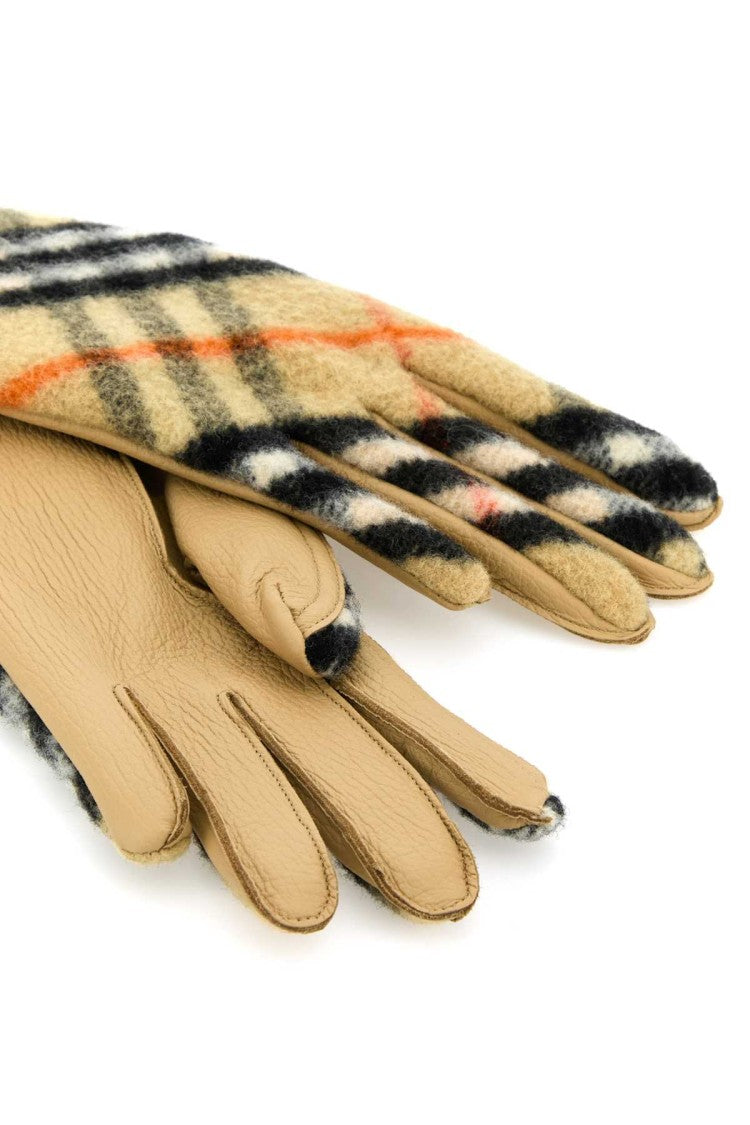 Burberry Embroidered Wool Gloves