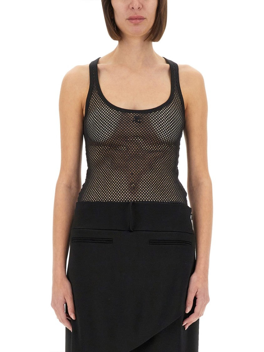 Courrèges Lightweight Mesh Tank Top Crafted