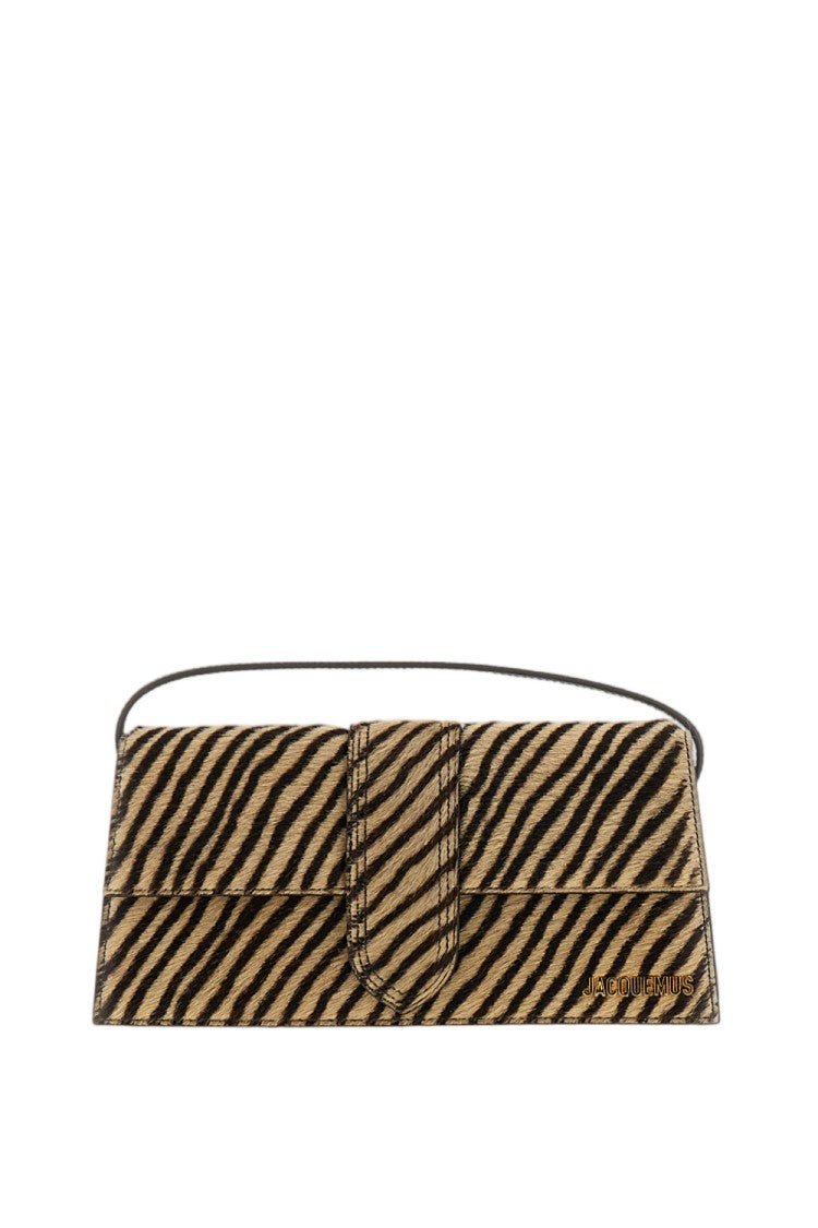 Jacquemus Le Bambino Long Zebra Pony-Effect Leather Shoulder Bag