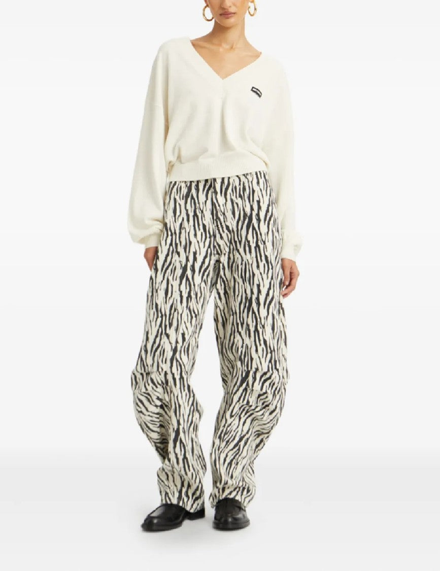 Rotate Knit V-Neck Sweater