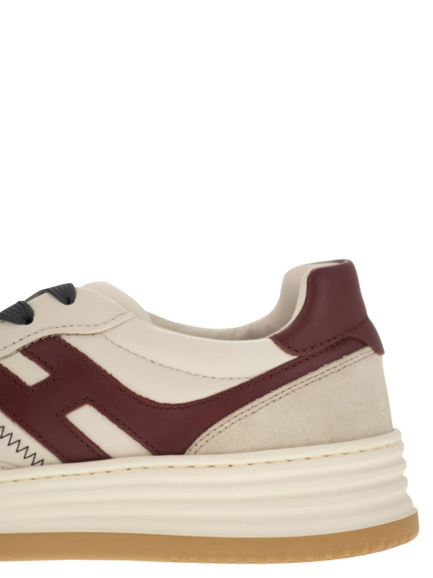 Hogan H630 - Leather Lace-Up Trainers