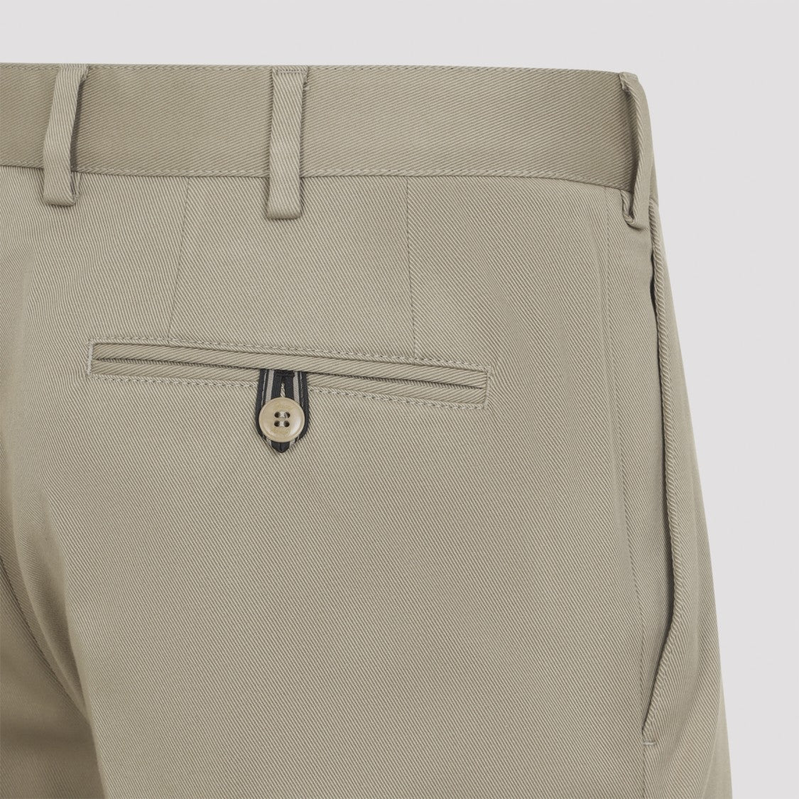 Brioni Pienza Kaki Cotton Pants