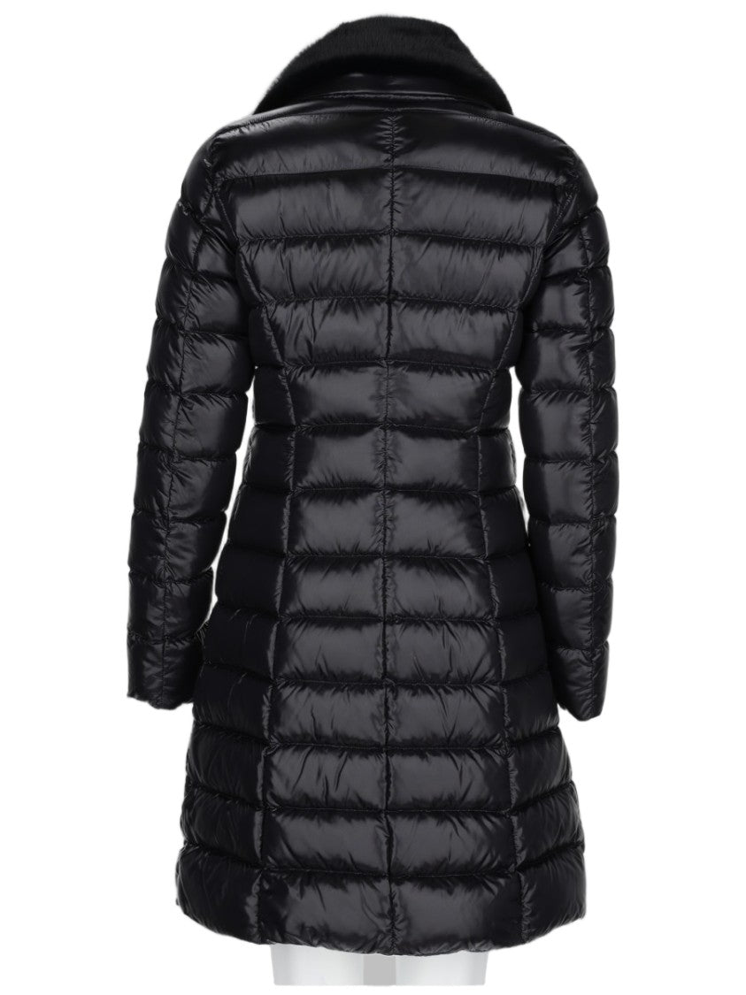 Herno Long Glossy Quilted Down Jacket